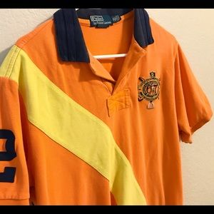 Vintage Polo Ralph Lauren rugby shirt-Sz xl Orange